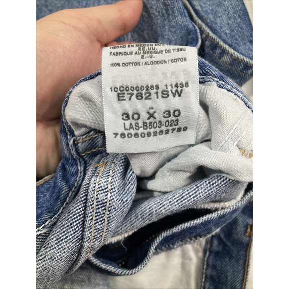 Rustler Men's Regular Fit Blue Denim Jeans, Size - 30 X 30 - Picture 3 of 6